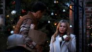 Home Sweet Christmas' Candace Cameron Bure talking to Mathison. | Image Source: GAC